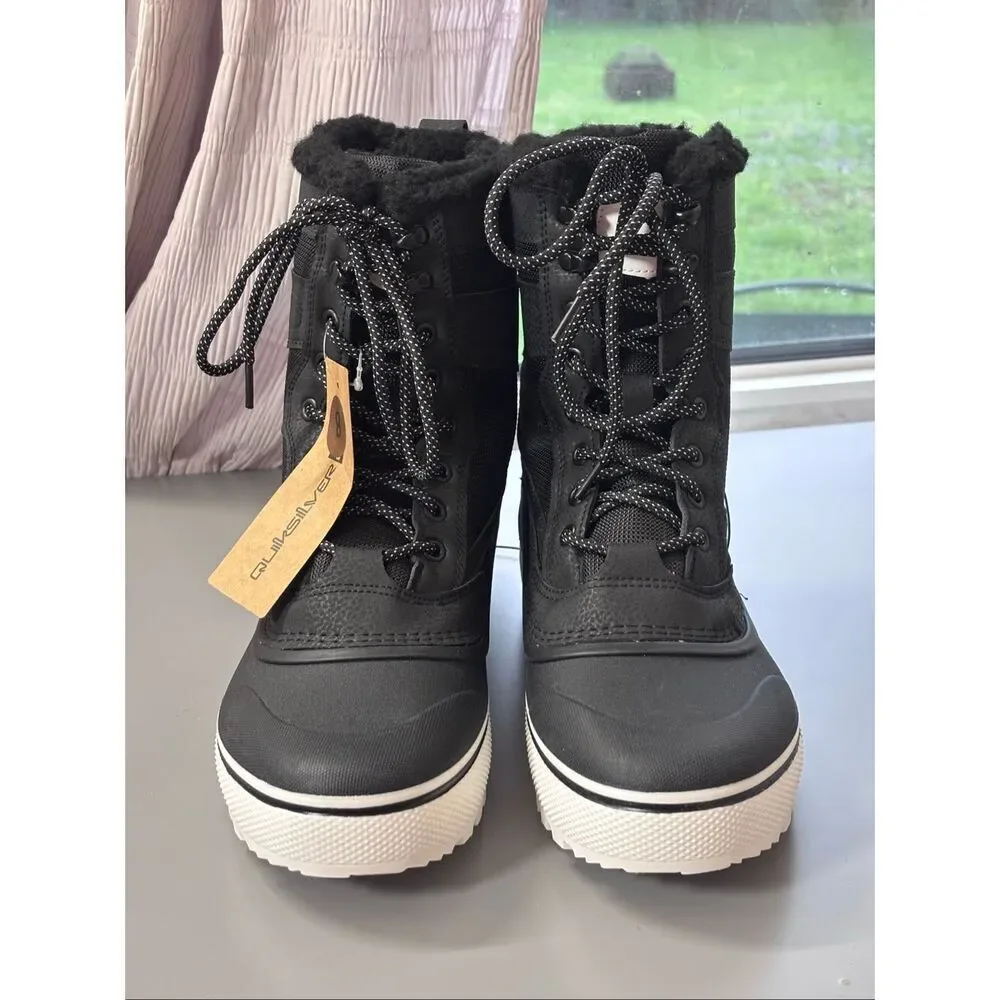 Quicksilver Sub Zero Hi Snowboot black Mens Size 8 New